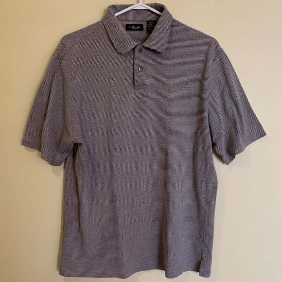 Men's Van Heusen Polo Shirt - Short Sleeve Collared T-Shirt - Size Medium M - Picture 1 of 8